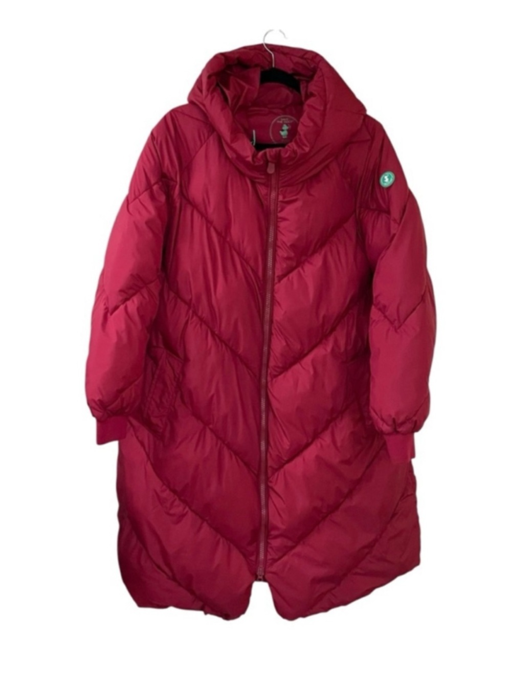 SAVE THE DUCK Red Longline Puffer Coat 1X